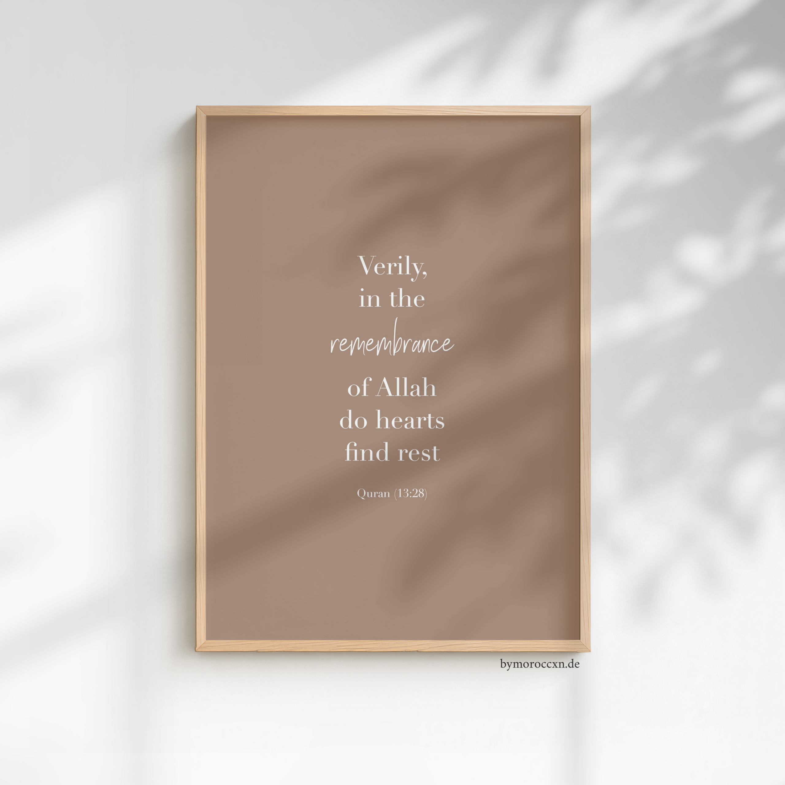 (13:28) verily, in the remembrance of allah (..) einzelposter (13:28) verily, in the remembrance of allah (..) einzelposter